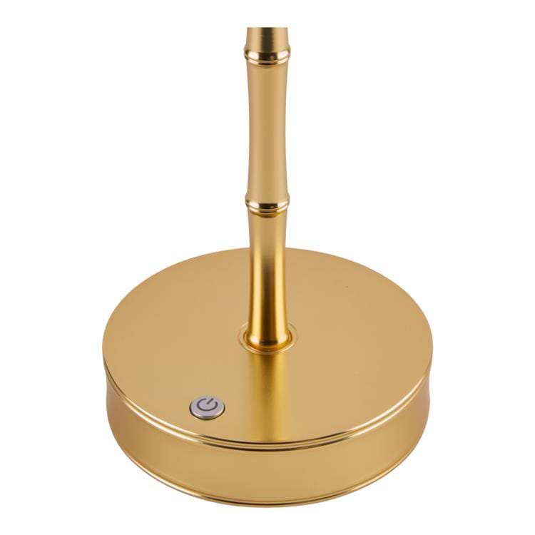 Bamboo Lamp Base Gold - 10"