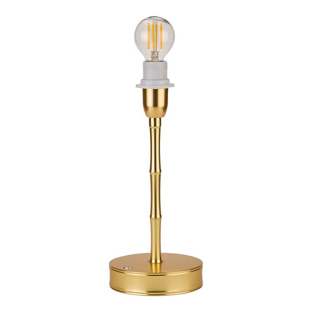 Bamboo Lamp Base Gold - 10"