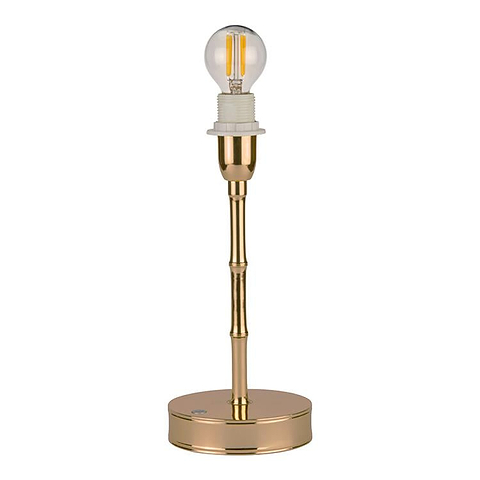 Bamboo Lamp Base Matte Gold - 10"