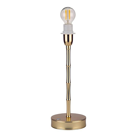 Bamboo Lamp Base Matte Gold - 12"