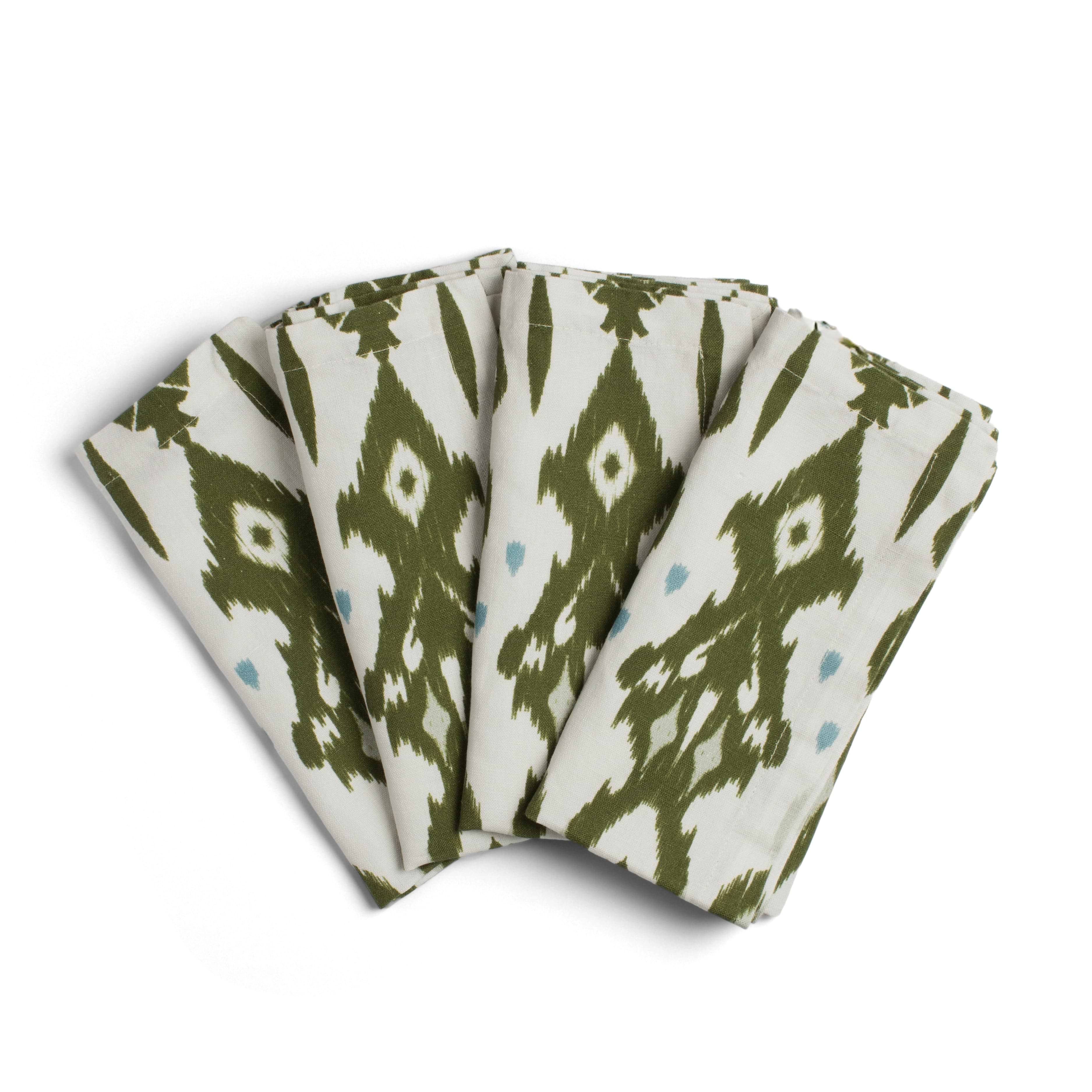 Ikat Khaki Napkins - Set of 4