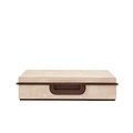Large Ecru Faux Shagreen Box