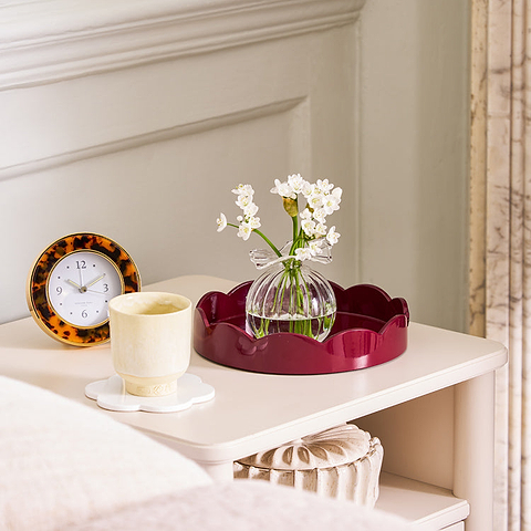 Cherry Small Round Scallop Tray