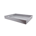 Chiffon Grey Large Lacquered Ottoman Tray