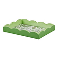 Palm Beach Green Lacquered Scallop Small Tray