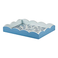 Palm Beach Blue Lacquered Scallop Small Tray