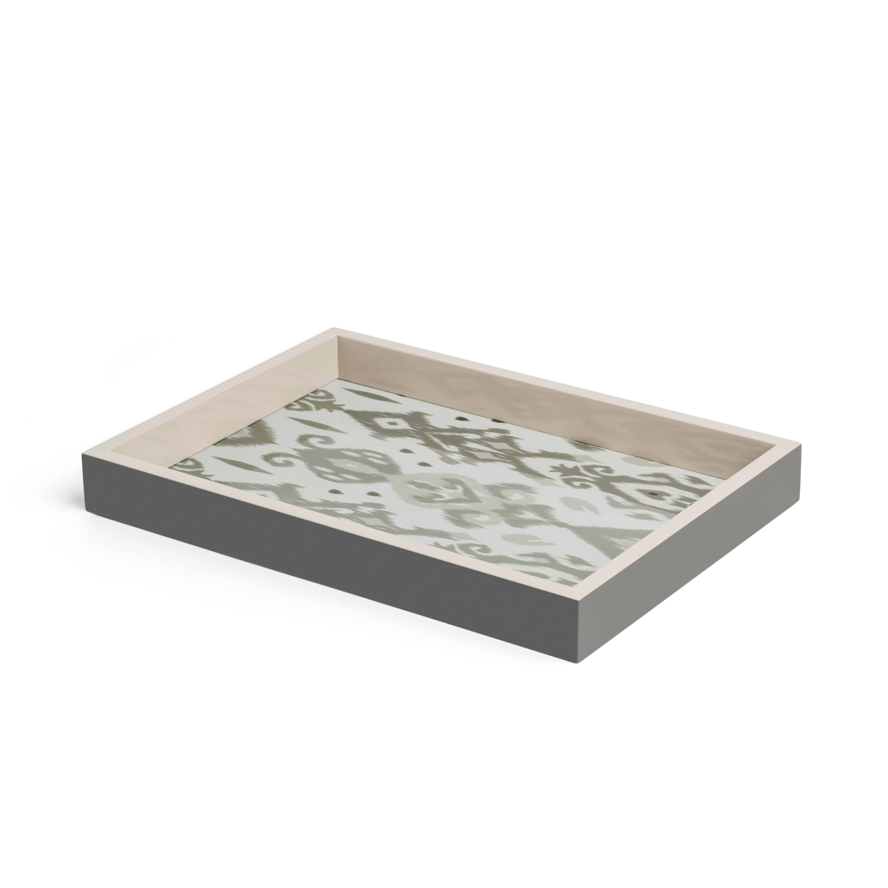 Ikat Small Mink & Cappuccino Two-Tone Tray