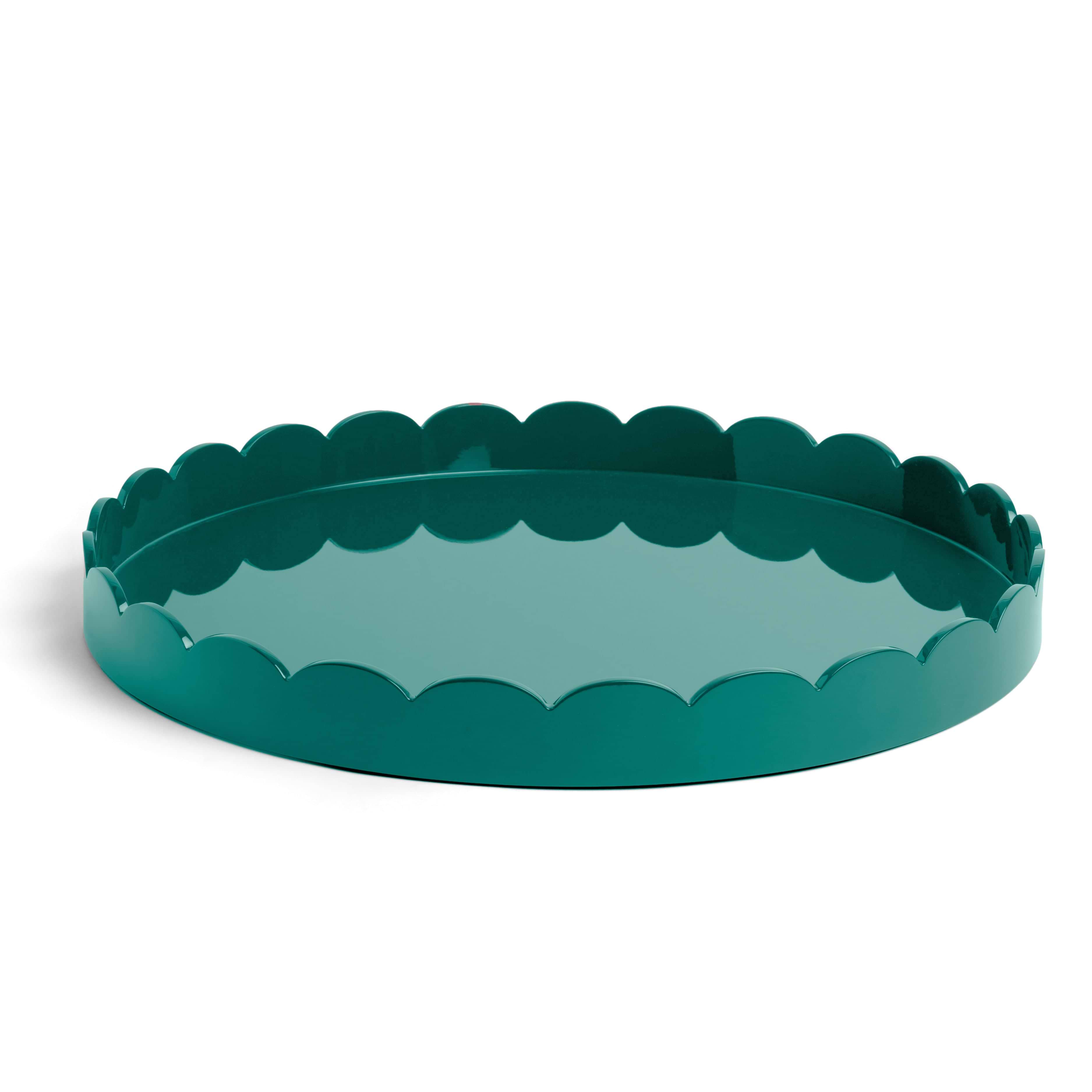 Racing Round Large Lacquered Scallop Tray