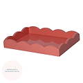 Coral Pink Small Lacquered Scallop Tray - Limited Edition