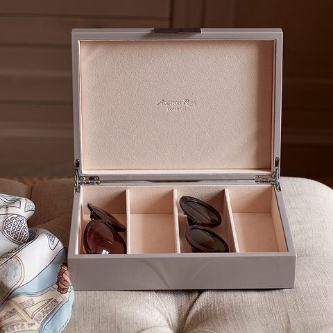 Large chiffon gray glasses box 