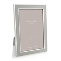Chiffon Enamel & Silver Frame
