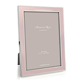 Light Pink Enamel & Silver Frame