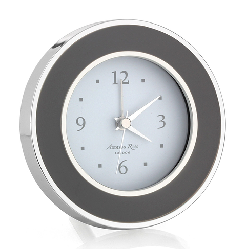 Taupe & Silver Alarm Clock - Clock - Addison Ross