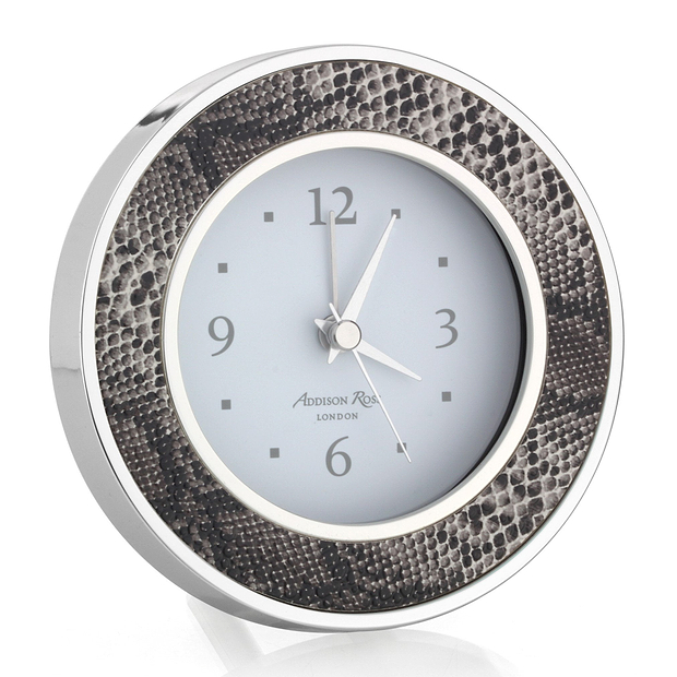 Natural Snake Silver & Alarm Clock