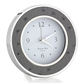 Twilight Ostrich Silver Silent Alarm Clock