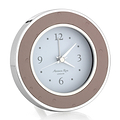 Blush Ostrich Silver Alarm Clock