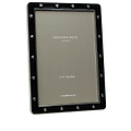 Black Enamel & Silver Locket Frame