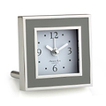 Taupe Enamel Square Alarm Clock