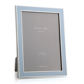 Powder Blue Enamel & Silver Frame