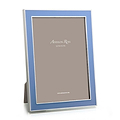 Periwinkle Blue Enamel & Silver Frame