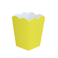 Scalloped Lacquer Bin – Yellow & White