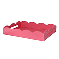 Pink Medium Lacquered Scallop Serving Tray