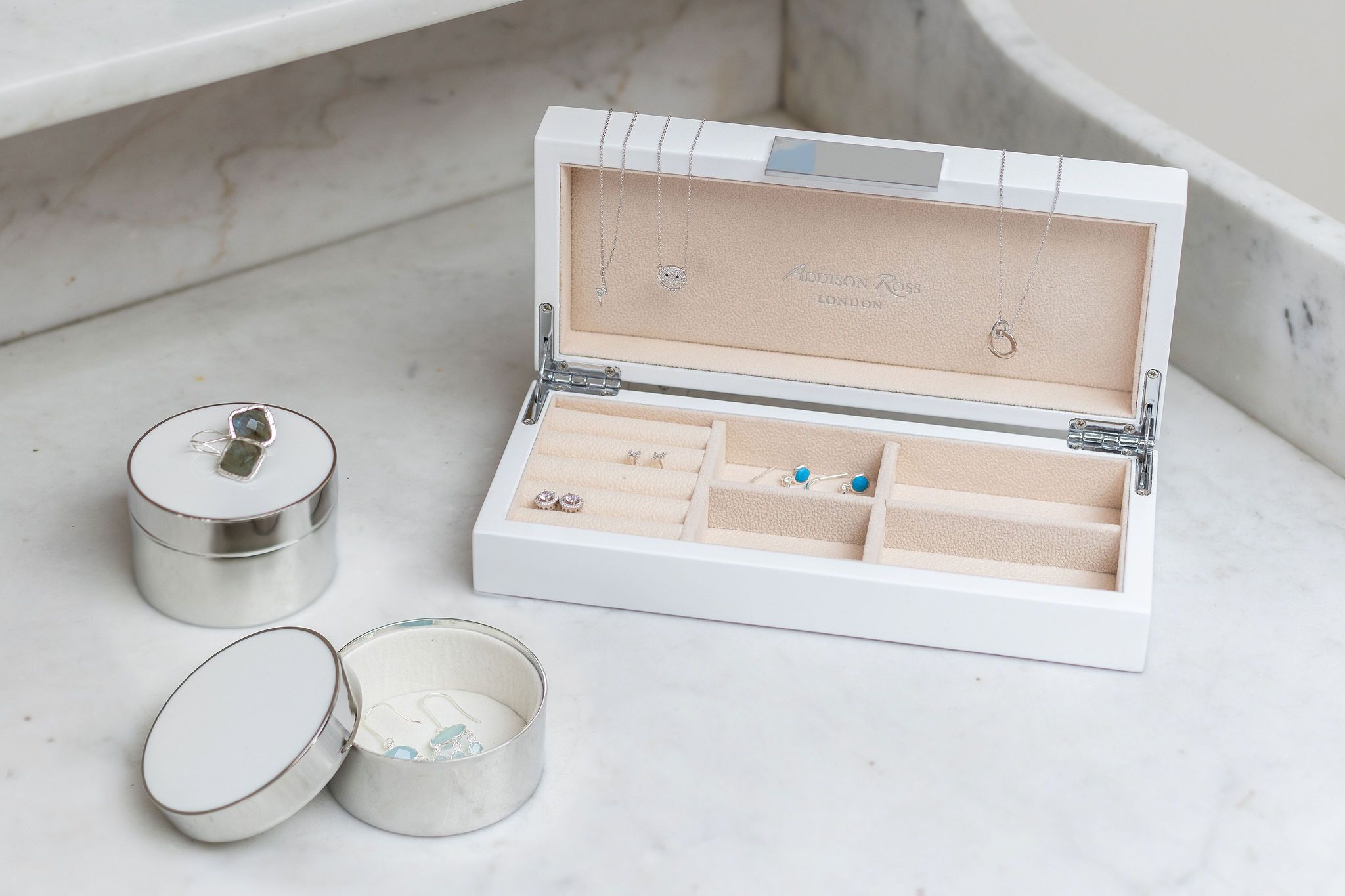 Small Jewellery Boxes with Silver | Addison Ross Ltd UK