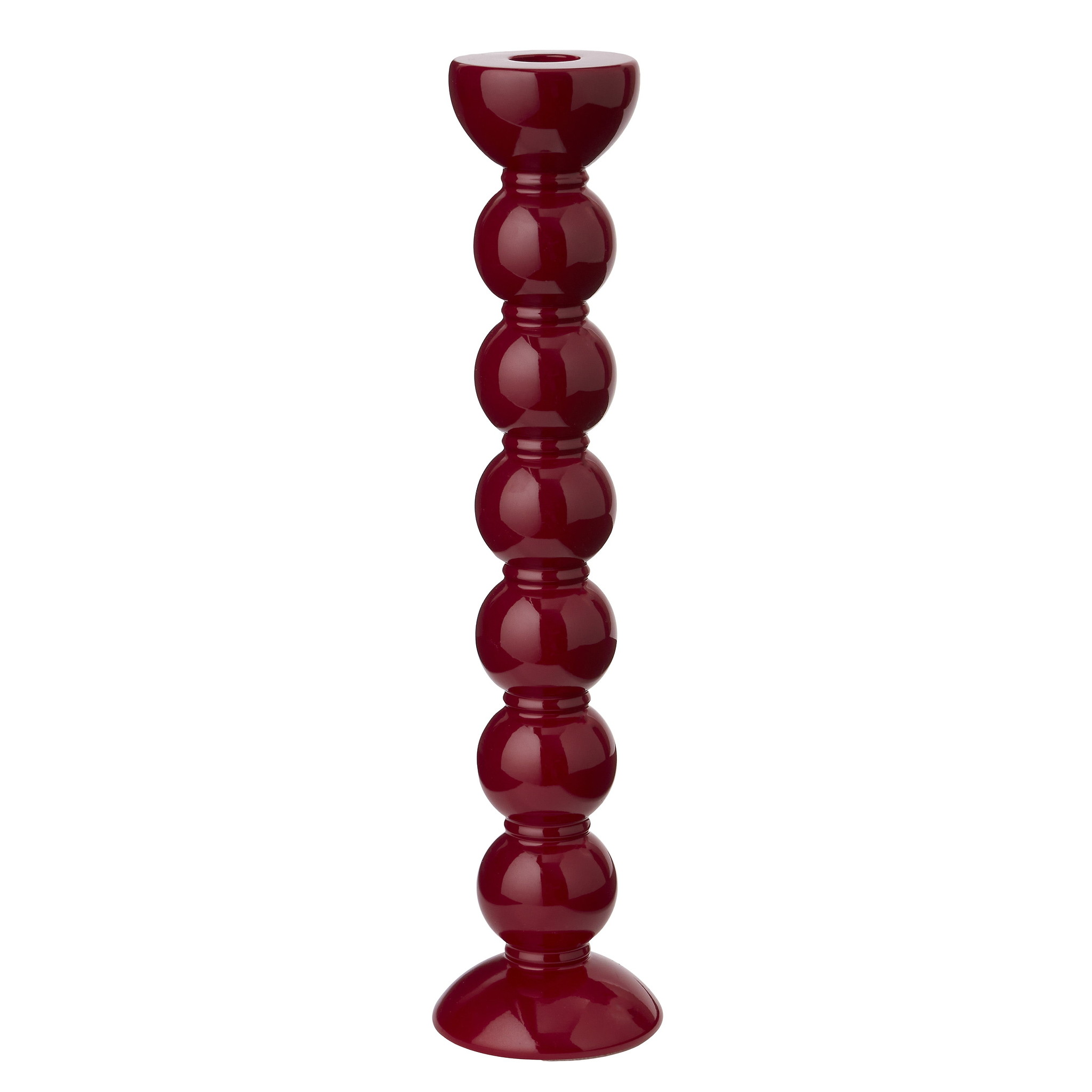 Addison Ross: Extra Tall Cherry Bobbin Candlestick - 33cm