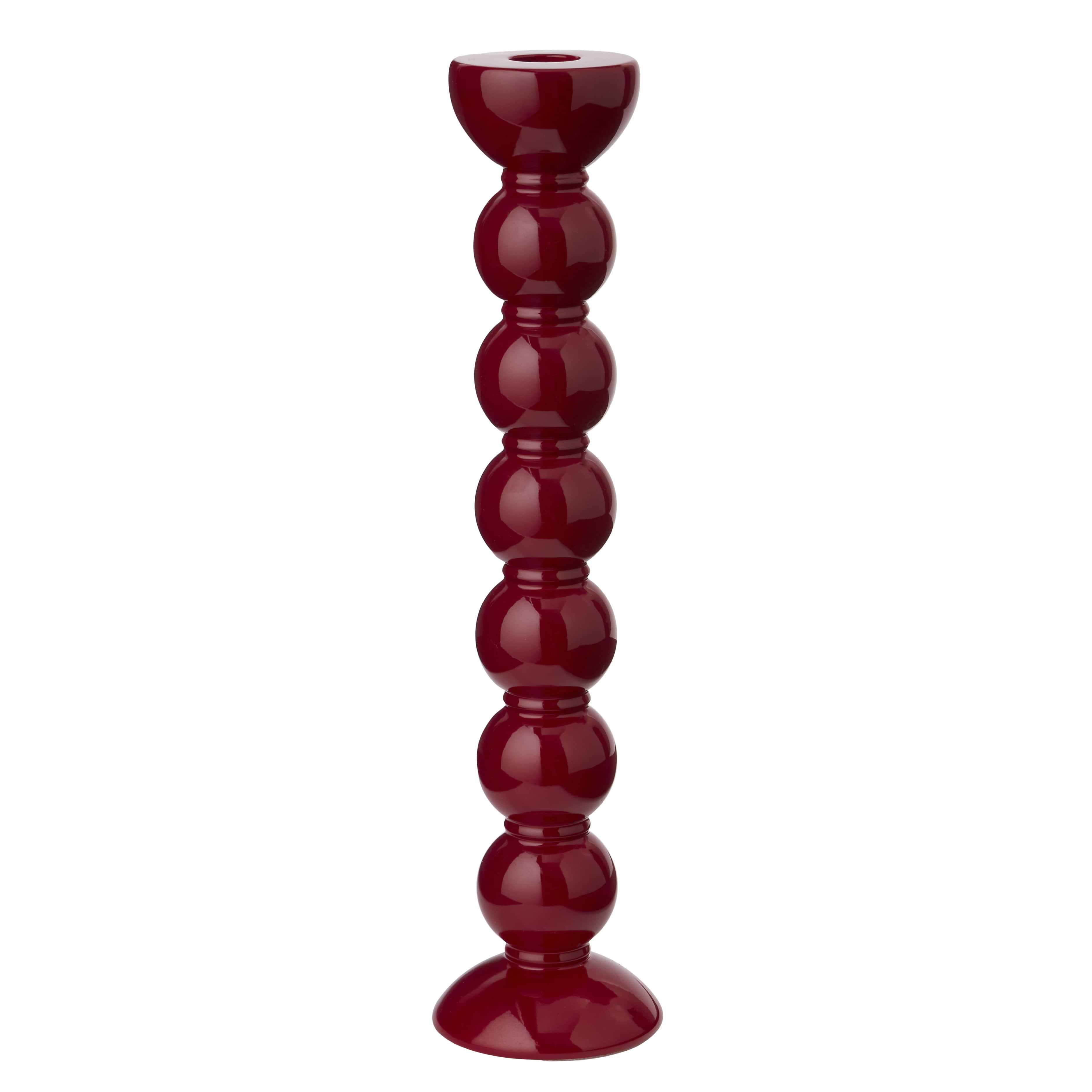 Addison Ross: Extra Tall Cherry Bobbin Candlestick - 33cm