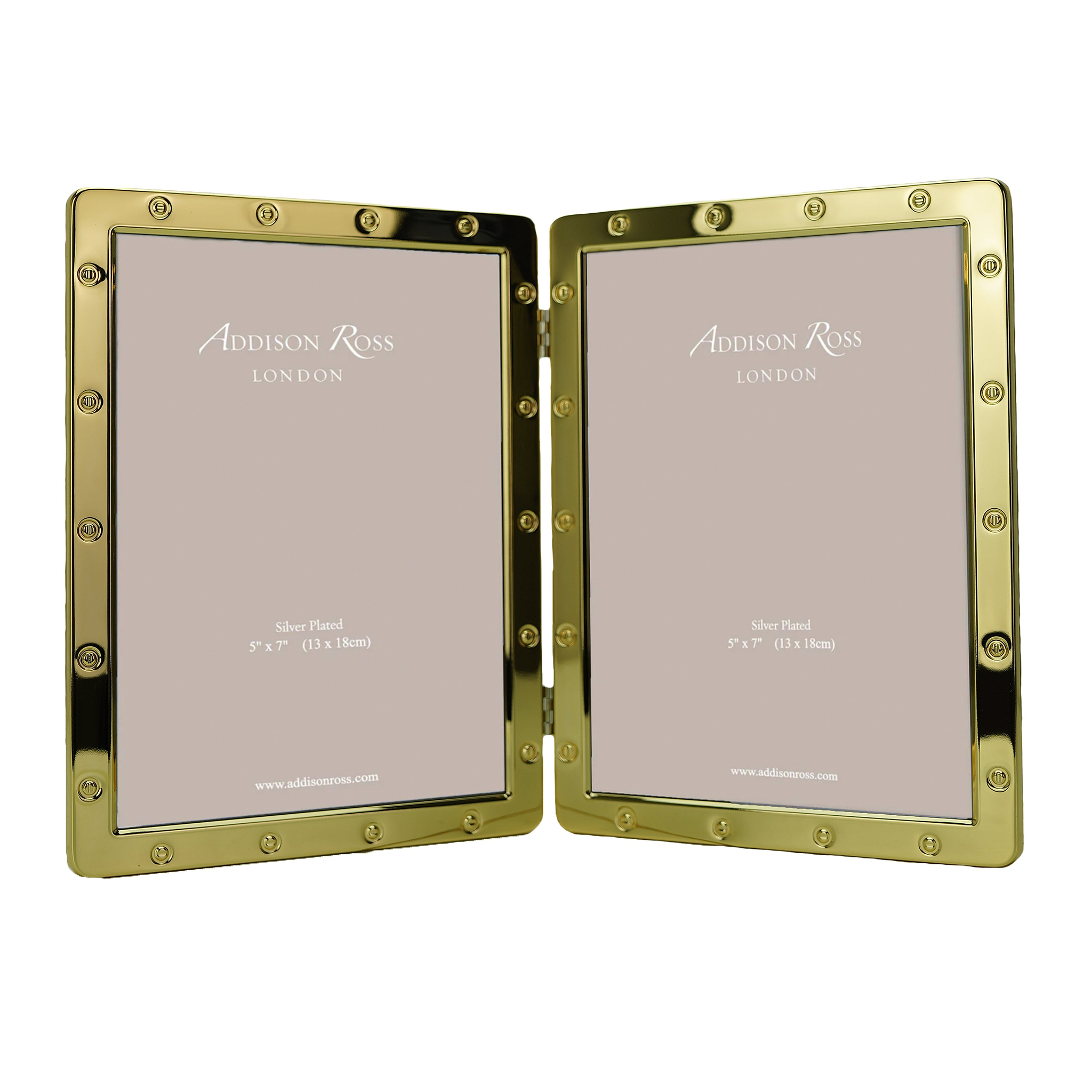 Gold Locket Picture Frame Double - Addison Ross Ltd UK