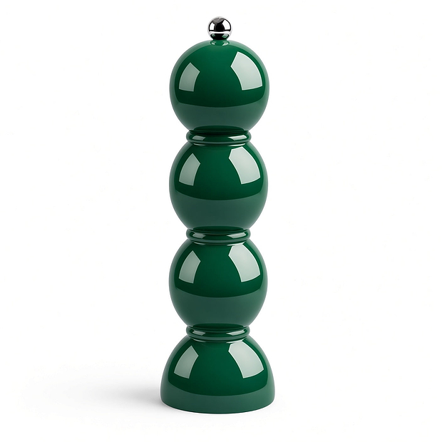 Racing Green Bobbin Salt or Pepper Mill