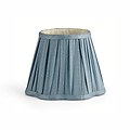 Chambray Blue Scallop Lampshade - 16cm