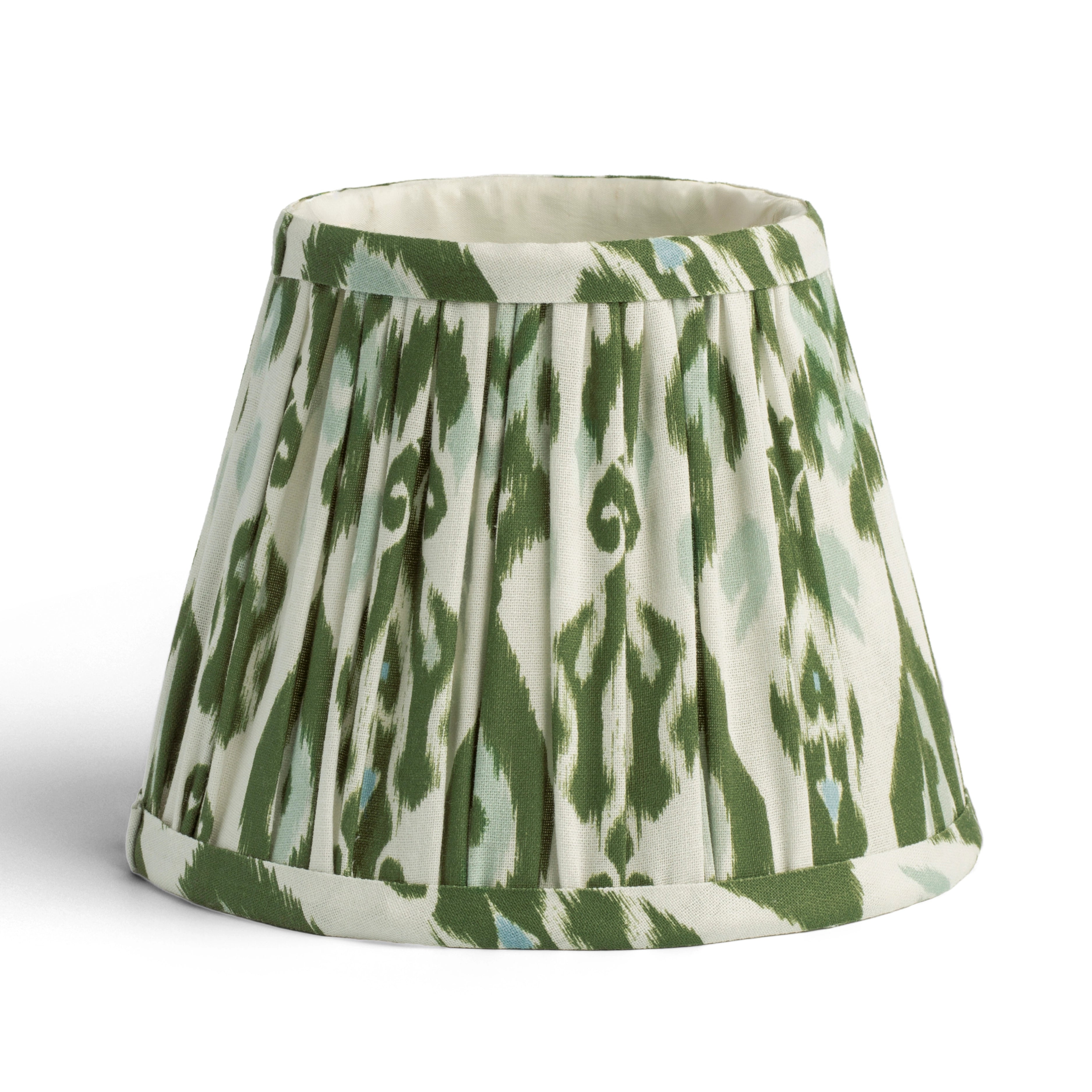 Ikat Empire Khaki & Sage Lampshade - 16cm