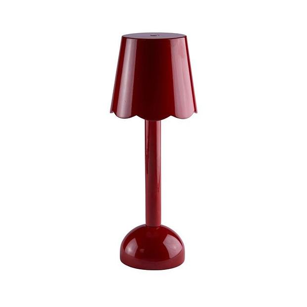 Burgundy Scallop Rechargeable LED Lamp