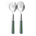 Chambray & Khaki Bobbin Salad Servers - 2-Piece Set
