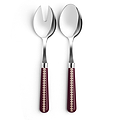 Cherry & Cappuccino Bobbin Salad Servers - 2-Piece Set