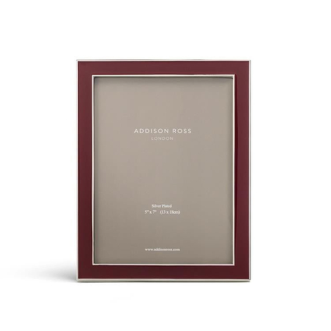 Cherry Enamel & Silver Frame - Addison Ross Ltd UK