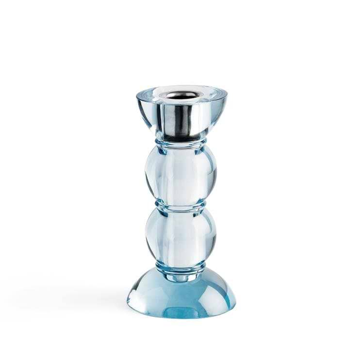 Icy Bobbin Candlestick Blue 14cm - Addison Ross Ltd UK