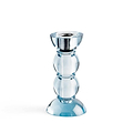 Icy Bobbin Candlestick Blue 14cm