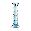 Icy Bobbin Candlestick Blue 23cm