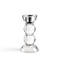 Icy Bobbin Candlestick Clear 14cm