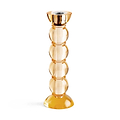 Icy Bobbin Candlestick Orange 23cm