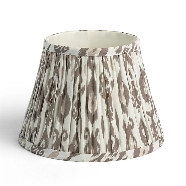 Ikat Empire Mink & Cappuccino Lampshade - 25cm