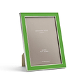 Leaf Green Enamel & Silver Frame