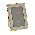 Sage & Gold Bamboo Enamel Photo Frame