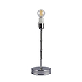 Silver Bamboo Rechargeable Lamp Base - 30cm