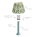 Tall Bobbin Bases and 25cm Lampshades