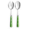 Wave Salad Servers - Leaf & Apple Green (2‑Piece Set)