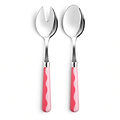 Wave Salad Servers - Watermelon & Pink (2‑Piece Set)