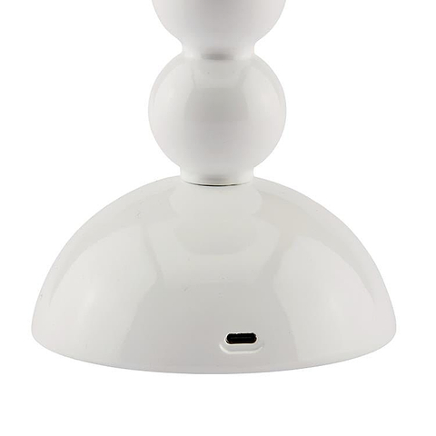 White Bobbin LED Lamp - Addison Ross Ltd UK